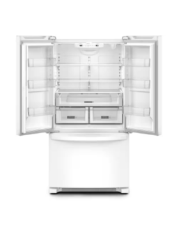 Whirlpool *WRFF3236RW  25.2 cu. ft. Full-Depth French Door Bottom Mount Refrigerator in White with Elevated Deli Drawer