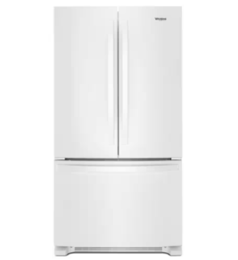 Whirlpool *WRFF3236RW  25.2 cu. ft. Full-Depth French Door Bottom Mount Refrigerator in White with Elevated Deli Drawer
