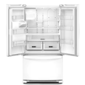 Whirlpool *WRFF3436RW   24.7 cu. ft. Wide French Door Bottom Mount Refrigerator in White with Maximum Ice Capacity