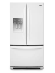 Whirlpool *WRFF3436RW   24.7 cu. ft. Wide French Door Bottom Mount Refrigerator in White with Maximum Ice Capacity