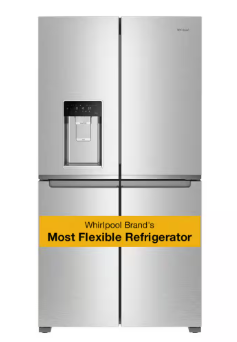 Whirlpool *WRQC7836RZ  19.2 cu. ft. Counter Depth French Door Refrigerator in Fingerprint Resistant Stainless Steel