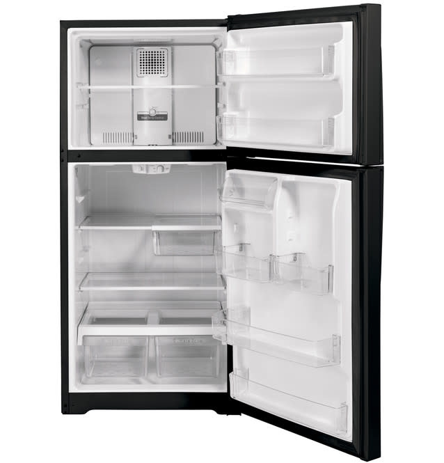 GE GTS22KGNRBB (NIB) 21.9 Cu. Ft. Garage-Ready Top-Freezer Refrigerator - Black
