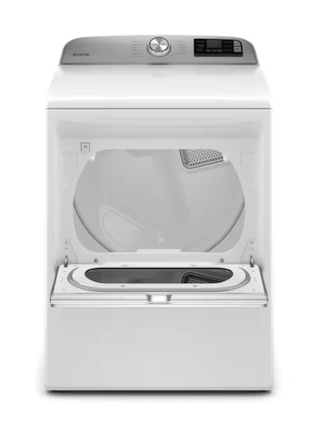 Maytag MED6230HW (NIB) 7.4 cu. ft. 240-Volt Smart Capable White Electric Dryer with Hamper Door and Advanced Moisture Sensing