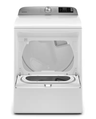Maytag MED6230HW (NIB) 7.4 cu. ft. 240-Volt Smart Capable White Electric Dryer with Hamper Door and Advanced Moisture Sensing