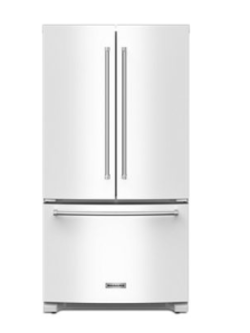 Kitchenaid *KRFC136RWH   20 cu. ft. 36" Counter Depth French Door Refrigerator with Interior Dispenser and Ice maker - White