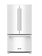 Kitchenaid *KRFC136RWH   20 cu. ft. 36" Counter Depth French Door Refrigerator with Interior Dispenser and Ice maker - White