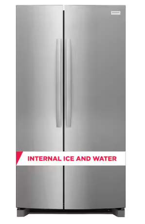Frigidaire *GRSN2620AF  Gallery 36 in. 26 cu. ft. Standard Depth Side-by-Side Refrigerator in Stainless Steel with Internal Water Dispenser