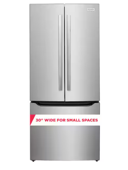 Frigidaire *GRFN2023AF  Gallery 30 in. 20 cu. ft. Standard Depth French Door Refrigerator in Stainless Steel with Internal Water Dispenser