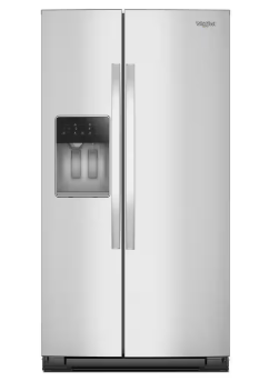 Whirlpool *WRSC5536RZ  20.55 cu ft. Counter Depth Side-by-Side Refrigerator in Fingerprint Resistant Stainless Steel with TruCool System