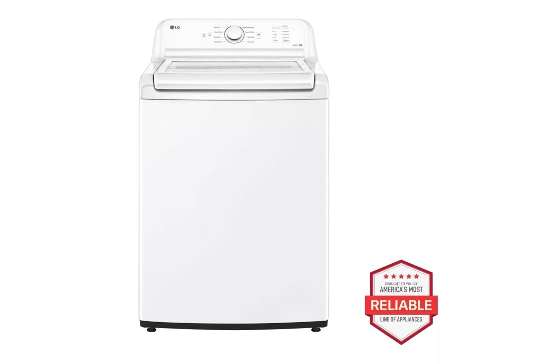LG WT6100CW  (NIB) 4.3 Cu. Ft. High-Efficiency Top Load Washer with SlamProof Glass Lid - White