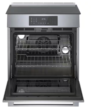 Bosch *HII8057U  800 Series 30 in. 4.6 cu. ft. 4 Burner Slide-In Induction Range with Self-Cleaning Convection Oven in Stainless Steel