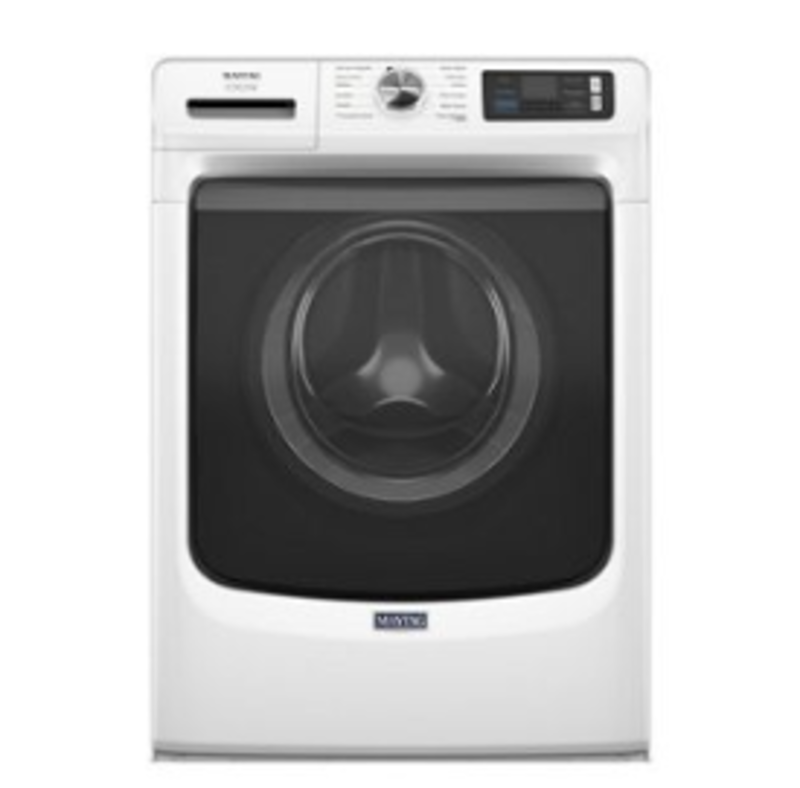 Maytag *MFW7020RW 27 Inch Smart Pet Pro Front Load Washer with 5.0 cu. ft. Capacity, 1150 RPM, 12 Wash Cycle, Steam Option, Sanitize Cycle, Drum Light, and Auto Sensing: White