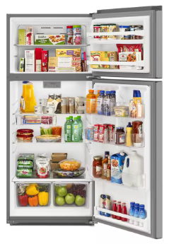 Whirlpool *WRTX5028PM  16.6 cu. ft. Built-In Top Freezer Refrigerator in Stainless Steel