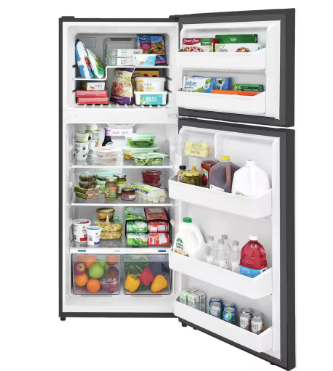 Frigidaire *FFHT1822UV  28 in. 18 cu. ft. Top Freezer Refrigerator in Fingerprint-Resistant Stainless Look, ENERGY STAR