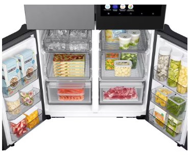 Samsung RF29DB9900QD  -Bespoke Standard-Depth Family Hub 28.6-cu ft 4 -Door Smart Compatible French Door Refrigerator with Dual Ice Maker with Water Dispenser and Door within Door ( Stainless steel ) ENERGY STAR Certified