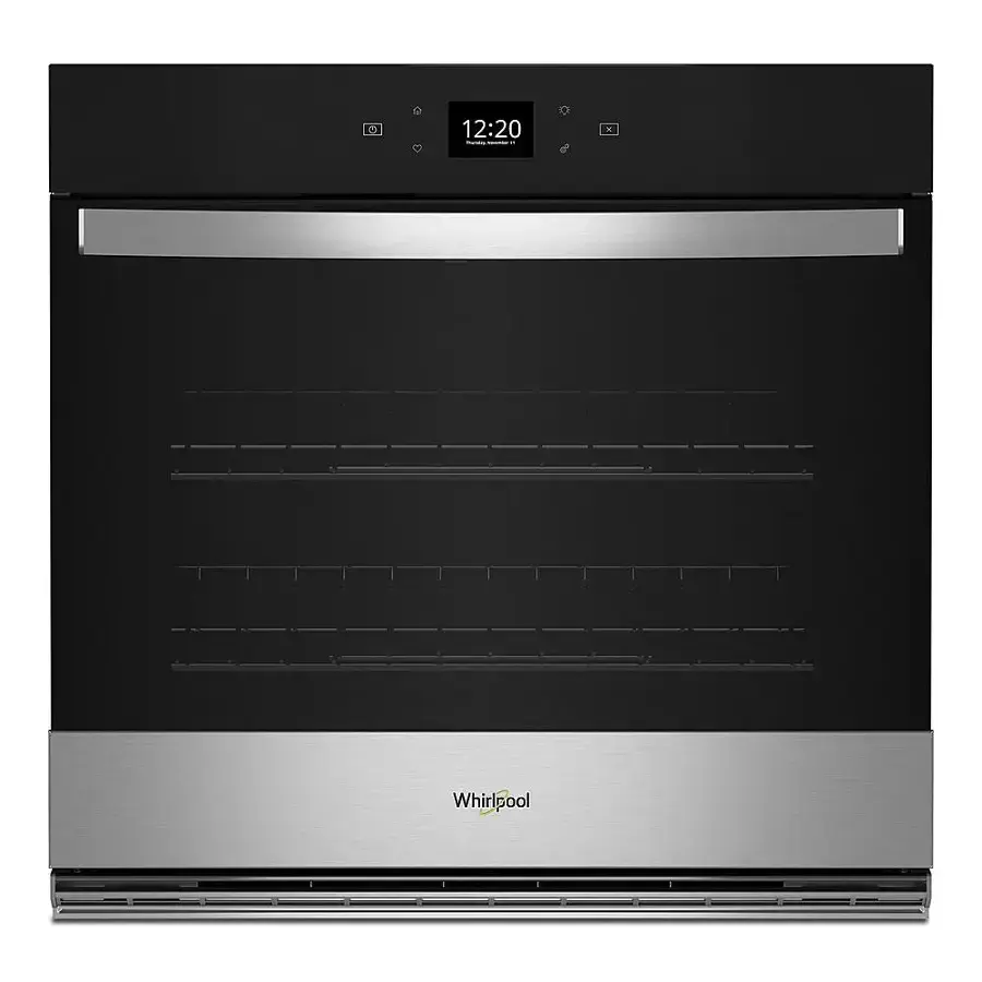 Whirlpool *WOES5027LZ 27 in. Single Electric Wall Oven with Convection Self-Cleaning in Fingerprint Resistant Stainless Steel