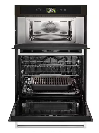 Kitchenaid *KOCE900HBS  30 in. Electric Convection Wall Oven with Built-In Microwave PRINTSHIELD Black Stainless