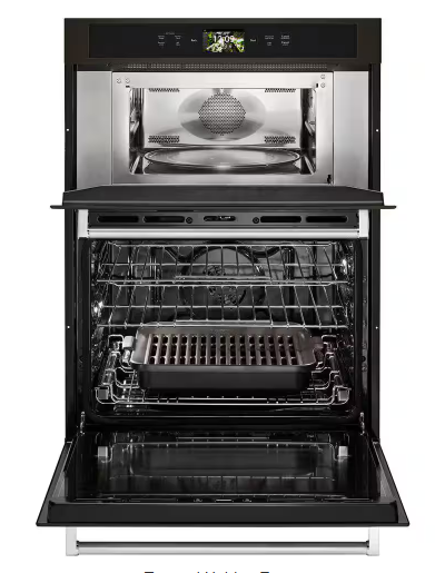Kitchenaid *KOCE900HBS  30 in. Electric Convection Wall Oven with Built-In Microwave PRINTSHIELD Black Stainless