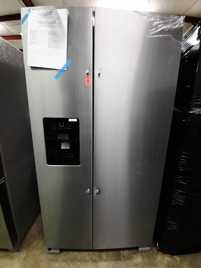Whirlpool *WRS325SDHZ 24.5-cu ft Side-by-Side Refrigerator with Ice Maker (Fingerprint-Resistant Stainless Steel)