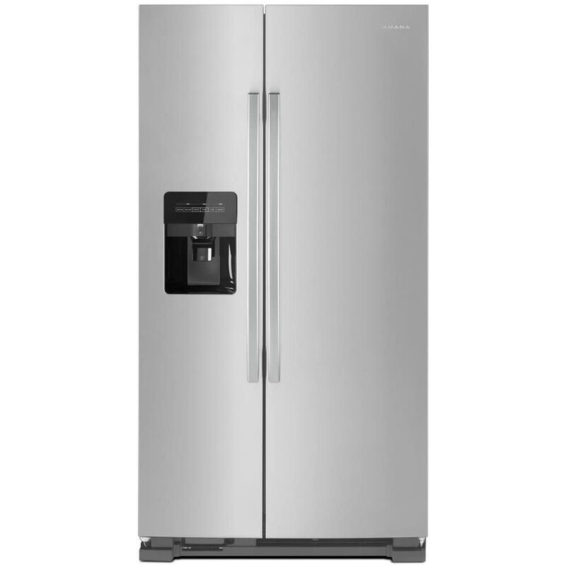 Amana *ASI2175GRS  21.4-cu ft Side-by-Side Refrigerator with Ice Maker (Stainless Steel)