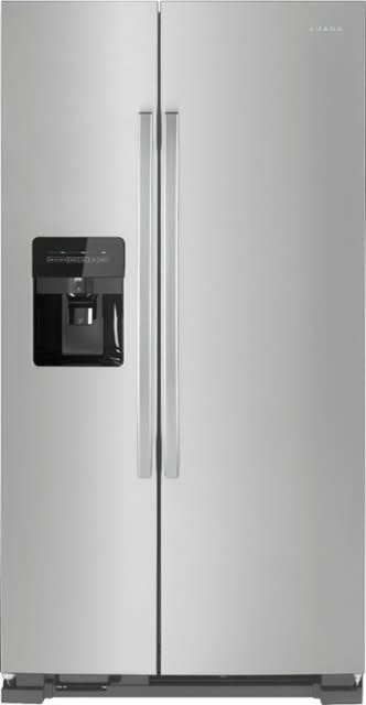 Amana *ASI2175GRS  21.4-cu ft Side-by-Side Refrigerator with Ice Maker (Stainless Steel)