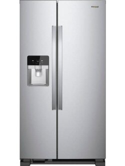 Whirlpool *WRS321SDHZ  21.4-cu ft 33" Side-by-Side Refrigerator with Ice Maker (Fingerprint-Resistant Stainless Steel)