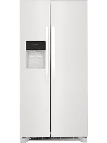 Frigidaire *FRSS2323AW 22.3-cu ft Side-by-Side Refrigerator with Ice Maker (White) ENERGY STAR