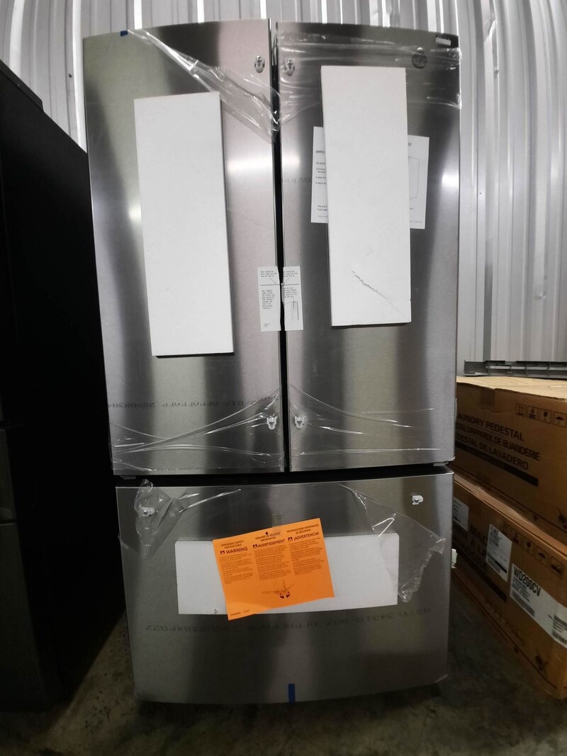 GE *GNE27JYMFS  27.0 cu. ft. French Door Refrigerator in Fingerprint Resistant Stainless Steel, ENERGY STAR