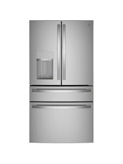 GE *PVD28BYNFS   27.9 cu. ft. Smart 4-Door French Door Refrigerator with Door in Door in Fingerprint Resistant Stainless Steel