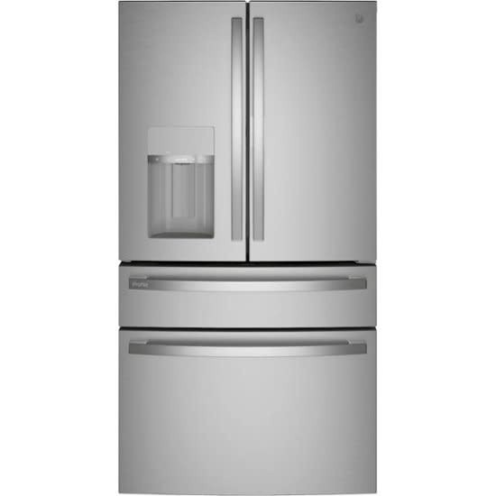 GE PVD28BYNFS - Profile 27.9 cu. ft. Smart 4-Door French Door Refrigerator with Door-in-Door in Fingerprint Resistant Stainless Steel