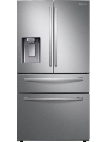 Samsung *RF28R7201SR 28-cu ft Smart Compatible French Door Refrigerator with Ice Maker with Water and Ice Dispenser ( Stainless Steel ) ENERGY STAR Certified