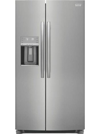 Frigidaire GRSC2352AF 22.3-cu ft Counter-depth Side-by-Side Refrigerator with Ice Maker (Fingerprint Resistant Stainless Steel) ENERGY STAR