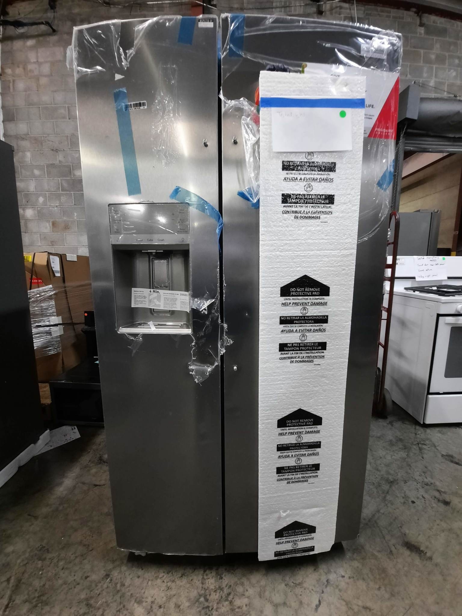 Frigidaire *GRSC2352AF  Gallery 22.3-cu ft Counter-depth Side-by-Side Refrigerator with Ice Maker (Smudge-proof Stainless Steel) ENERGY STAR