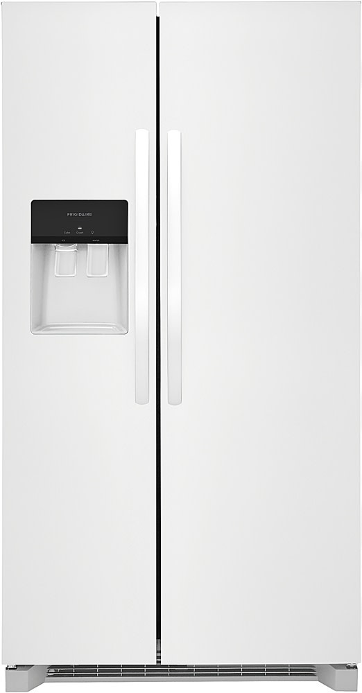 Frigidaire *FRSS2623AW  36 in. 25.6 cu. ft. Side by Side Refrigerator in White, Standard Depth