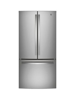 GE *GNE25JYKFS 24.7 Cu. Ft. French Door Refrigerator -33" Width Stainless steel