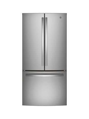 GE *GNE25JYKFS 24.7 Cu. Ft. French Door Refrigerator -33" Width Stainless steel