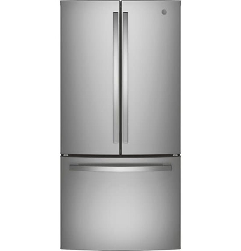 GE *GNE25JYKFS 24.7 Cu. Ft. French Door Refrigerator -33" Width Stainless steel