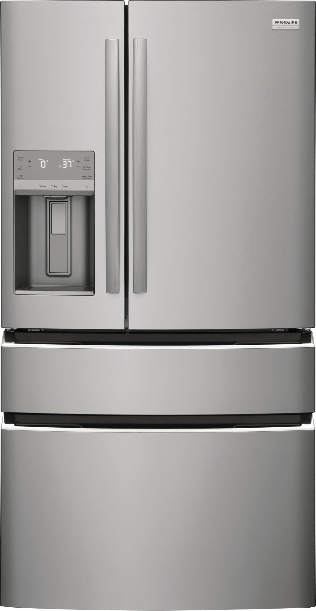 Frigidaire *Gallery GRMC2273CF  21.5-cu ft 4-Door Counter-depth French Door Refrigerator with Ice Maker (Smudge-proof Stainless Steel)