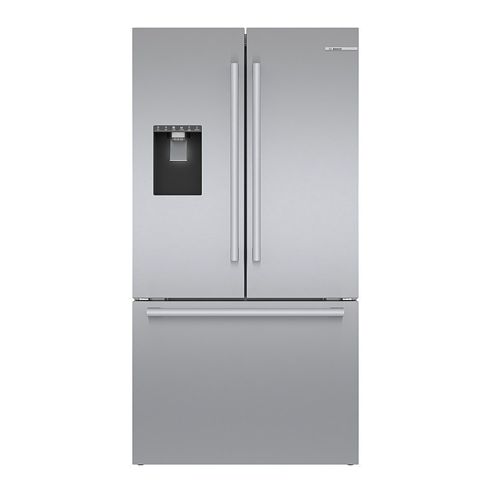 Bosch B36FD50SNS  -500 Series 26-cu ft 3 -Door Smart Compatible French Door Refrigerator with Ice Maker with Water and Ice Dispenser ( Stainless Steel ) ENERGY STAR Certified