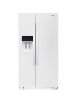 Whirlpool *WRS571CIHW 20.6 Cu. Ft. Side-by-Side Counter-Depth Refrigerator - White