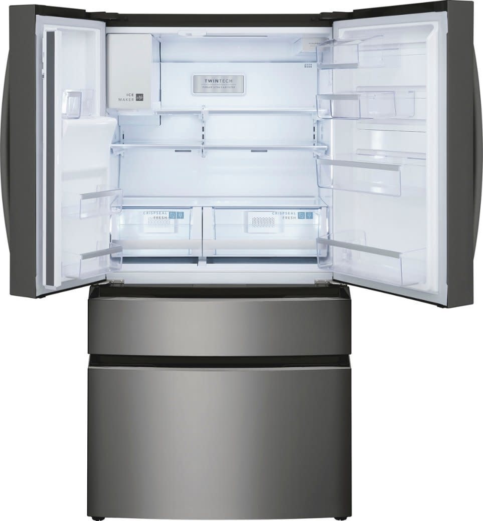 Frigidaire *Gallery GRMC2273CD 21.5 Cu. Ft. Counter-Depth 4-Door French Door Refrigerator - Black Stainless Steel