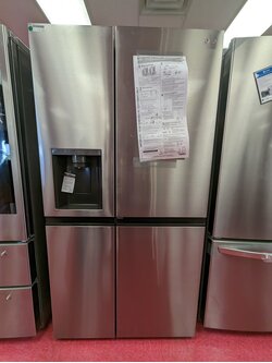 LG *LLSDS2706S Door in Door 27.12-cu ft Side-by-Side Refrigerator with Ice Maker (Printproof Stainless Steel)