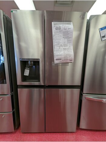 LG *LLSDS2706S Door in Door 27.12-cu ft Side-by-Side Refrigerator with Ice Maker (Printproof Stainless Steel)