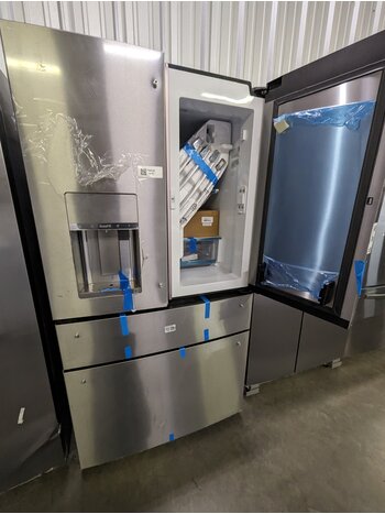 GE **PVD28BYNFS Clearance 27.9 cu. ft. Smart 4-Door French Door Refrigerator with Door in Door in Fingerprint Resistant Stainless Steel
