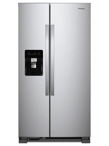 Whirlpool *WRS315SDHM 24.6 cu. ft. Side by Side Refrigerator in Monochromatic Stainless Steel