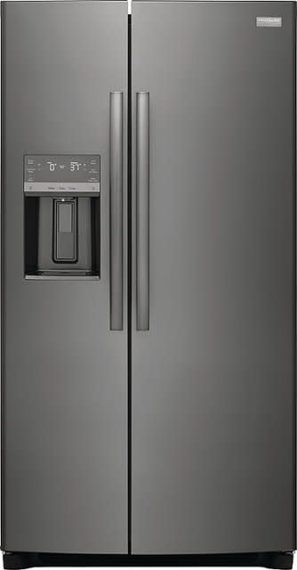 Frigidaire *GRSS2652AD Gallery 36 in. 25.6 cu. ft. Standard Depth Side by Side Refrigerator in Black Stainless Steel