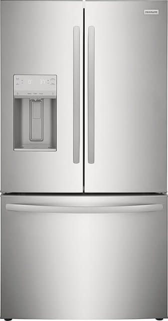 Frigidaire *FRFC2323AS Counter-depth 22.6-cu ft French Door Refrigerator with Ice Maker (Stainless Steel) ENERGY STAR