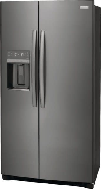 Frigidaire *GRSC2352AD Gallery 22.3 cu. ft. 36 in. Counter Depth Side by Side Refrigerator in Smudge-Proof Black Stainless Steel