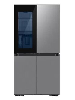 Samsung *RF23DB9700QL  Bespoke Counter-depth 22.5-cu ft 4-Door Smart French Door Refrigerator with Dual Ice Maker and Water Dispenser and Door within Door (Stainless Steel) ENERGY STAR