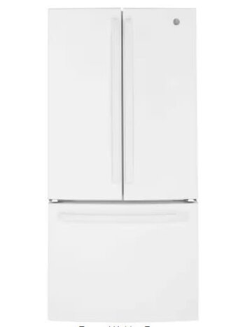 GE *GNE25JGKWW -24.7 cu. ft. French Door Refrigerator in White, ENERGY STAR